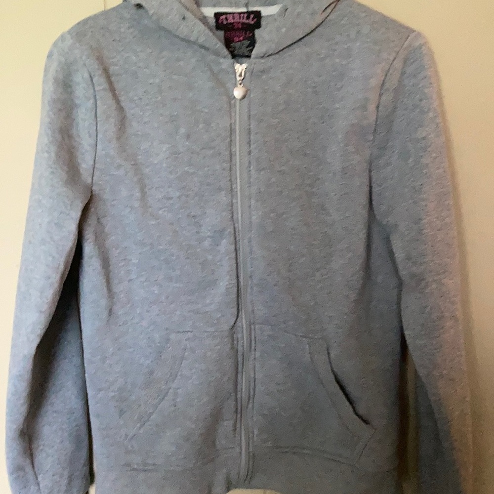 Gray hoodie w/ Zipper